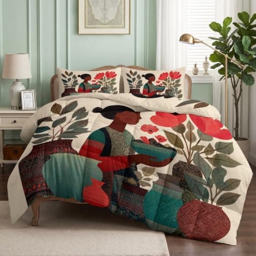 Bohemian Portrait 10.5 Tog Coverless Duvet King 220 x 240cm Comforter