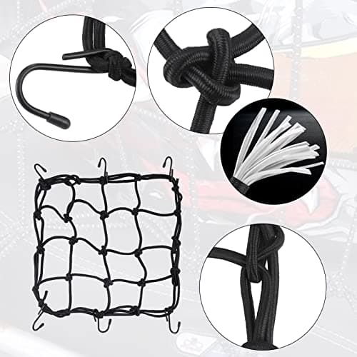 Fentar 4Pcs Bike Luggage Straps, Heavy Duty Bike Bungee Straps with Hooks — view 5
