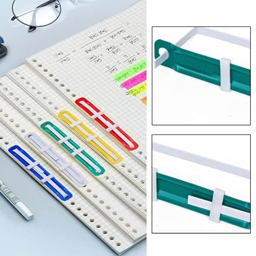 Bamyli 50PCS Paper Fasteners, 80mm Metal 2-Hole File Fastener, Filing Clip, File Strip Binders for Office School Folder Multicolor — view 2