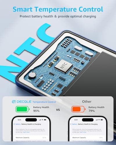 decqle “Air” Power Bank for MagSafe 5000mAh Ultra Slim Battery Charger Case — view 5