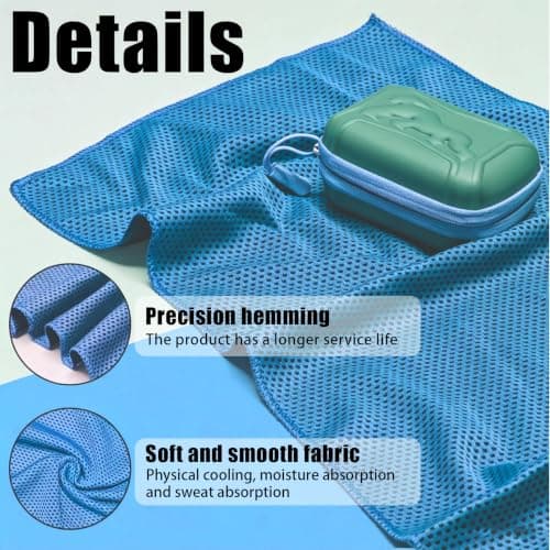 Cooling Towel 2 Pack Instant Cooling Microfibre Sports Towel Quick Dry — view 4