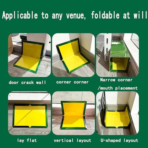 6 Pack Pest Trap Boards, Large Strong Sticky Trap Pad And Boards For Multi Pests, Glue Trap Pads for Indoor Outdoor Home Kitchen Garden, Insects, Fly Catchers. — view 4