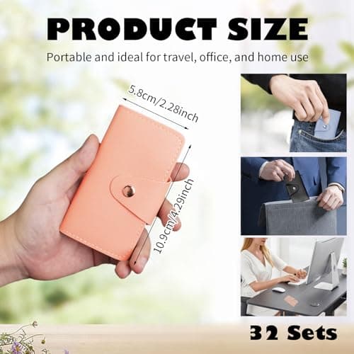 LECEHIVO 32 Set Manicure Kit Bulk with Travel Bag 7 in 1 Stainless Steel Mini Nail Clippers Professional Nail Care Kit for Valentine Home Women Men Pedicure Grooming — view 2