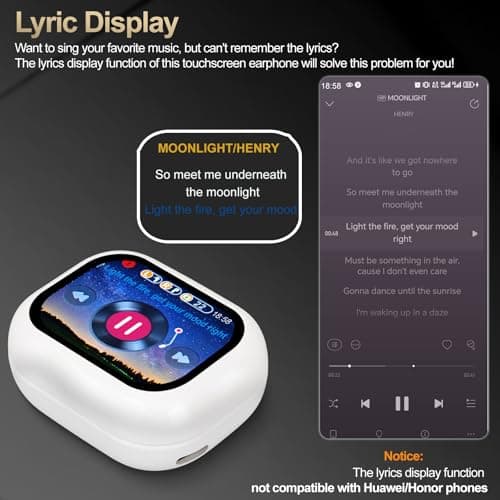 Wireless Earbuds Touch Screen Earphones ANC Noise Cancelling HiFi 6EQ Modes — view 6