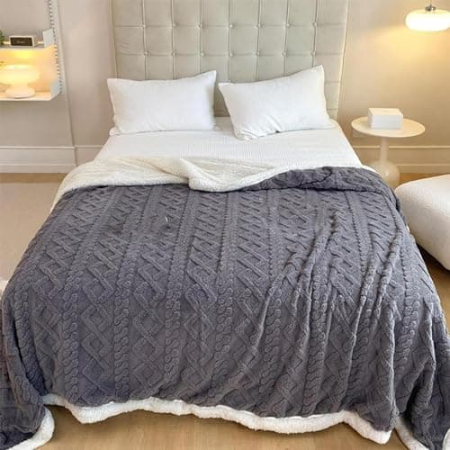Soft Throw Blanket Winter Snug Microfiber Plush Thick Warm Furry Full Size — view 3