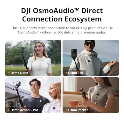 DJI Mic Mini Transmitter (Infinity Black), Ultralight, Detail-Rich Audio — view 5