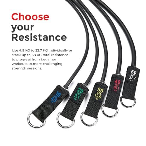 Sunny Health & Fitness Premium Resistance Band Set for Strength Training — view 3