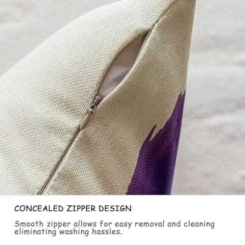 Cushion Covers 45X45 Cm (18X18 Inch) Camping Tent Cotton Linen Decorative Square Pillowcases Throw Pillow Covers With Invisible Zipper For Garden Sofa Bedroom Car Home Decor — view 4