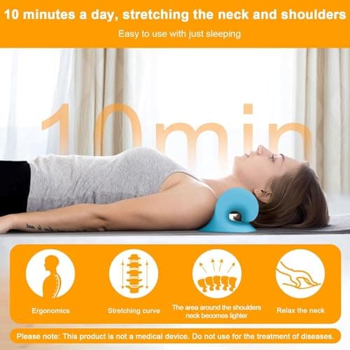 Wohnson EU Neck Stretcher For Neck pain,Neck and Shoulder Relaxer, Neck Hump Pillow for Muscle Relax, Neck Cloud Pain Relief - Cervical Neck Traction Device For Muscle Relax And TMJ Pain Relief — view 3