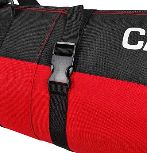 Ski Bag Carver Pro Brubaker Ski Bag – 5 Colours – 170 cm or 190 cm - Padded Ski Bag With Zip Fastener, black/red — view 4