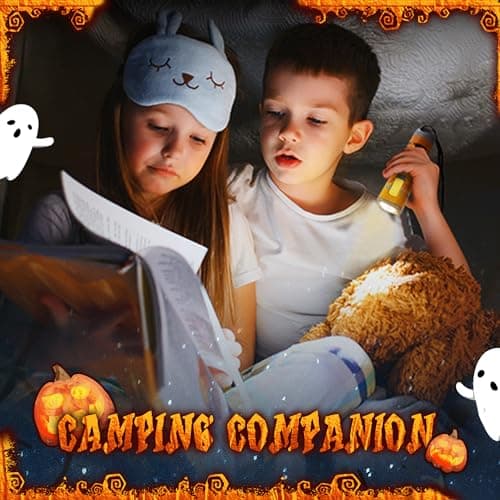 EverBrite Halloween Torch, Small Flashlight with Clip (Orange) — view 4