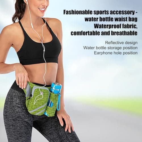 Fanny Bag Adjustable Workout Travel Fanny Wallet with Water Bottle Holder — view 4