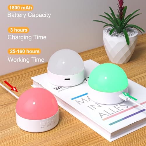 Kintion LED Night Light, USB Rechargeable Night Light for Adults, 1 Pack — view 4