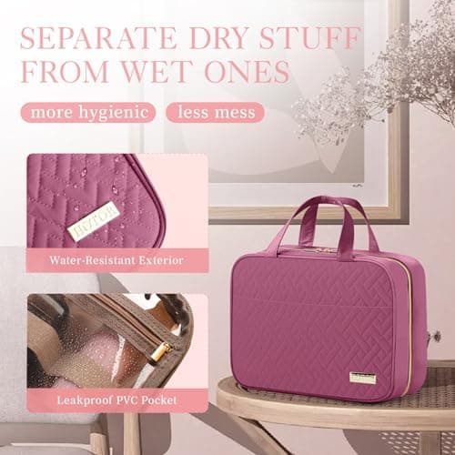 HOTOR Hanging Travel Toiletry Bag Women Essentials,Makeup Wash Bag — view 5