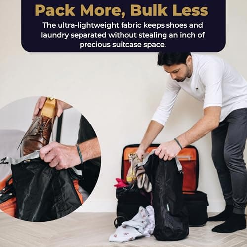 SIDE BY SIDE 10L Waterproof Dry Bag for Water Sports, Swimming, Diving, Paddle, Kayak; Small Suitcase Organizer, Compression Dirty Laundry Travel Bag; Made of Military-Grade Nylon Cordura Fabric — view 4