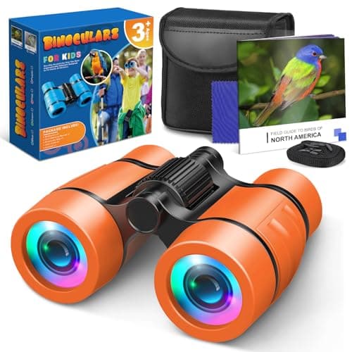 HappyKidsClub Binoculars Kids,Gifts for Girls Toys 3-9 Year Old Boy Girls Birthday Presents 3-7 Year Old Girl Gifts Toys for 3-7 Year Old Girls