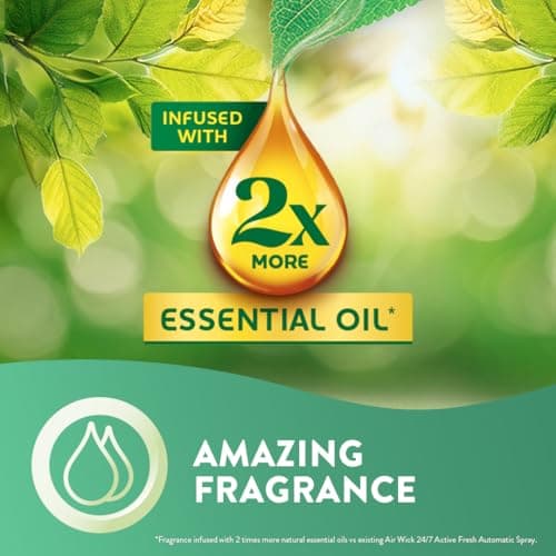 Air Wick Essential Mist Twin Refills, Relaxing Lavender, Pack 2 x 20ml, Natural Essential Oils, Last up to 90 days, Packaging may vary — view 2