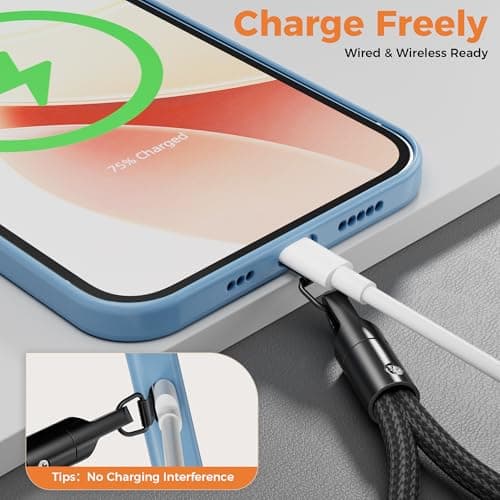 3-in-1 Phone Lanyard Crossbody, Neck & Wrist, Adjustable Strap with Tether — view 6