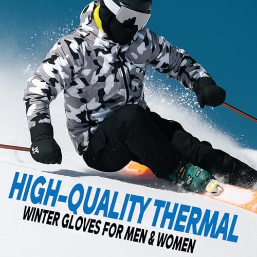WFX Thermal Ski Gloves for Men & Women, Windproof Winter Gloves With Touchscreen Fingertips, Anti-Slip Thermal Insulated Snow Glove's for Skiing, Snowboarding & Outdoor Sports (X-Large) — view 5