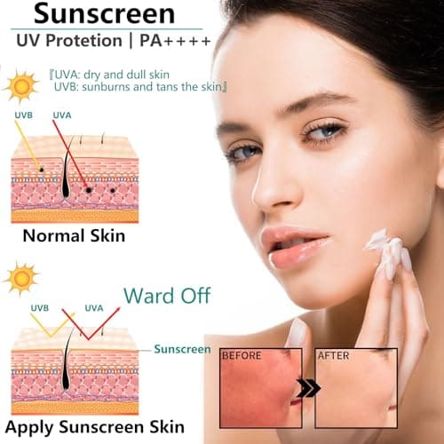 Spf 50 Sunscreen Stick - Moisturizing Sunblock Stick Pa++++ - Factor 50 Sun Cream for Face & Body - Mini Travel Size Sunscreen - Roll on Suncream with Centella Aloe Vera Vitamin E — view 5