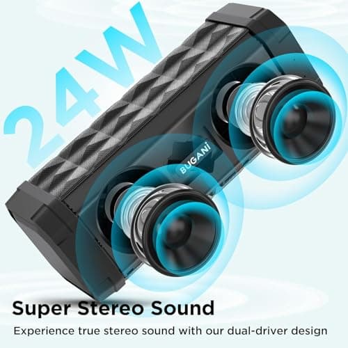 BUGANI Portable Bluetooth Speaker, Wireless Speaker with 24H Playtime — view 6
