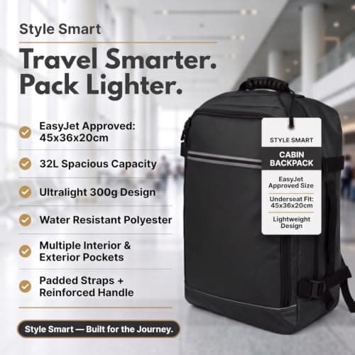 Easyjet Cabin Bag 45x36x20 Carry On Bag New Easyjet 45x36x20 - Black — view 3
