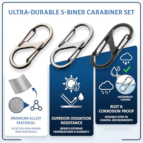 6 PCS Luggage Locks Zipper Locks with Carabiner Clip Travel Locks for Luggage and Backpacks Essential Anti-Theft Bag Accessories with Carabiner Clips for Traveling Handbags Tent Purse ﻿ — view 3