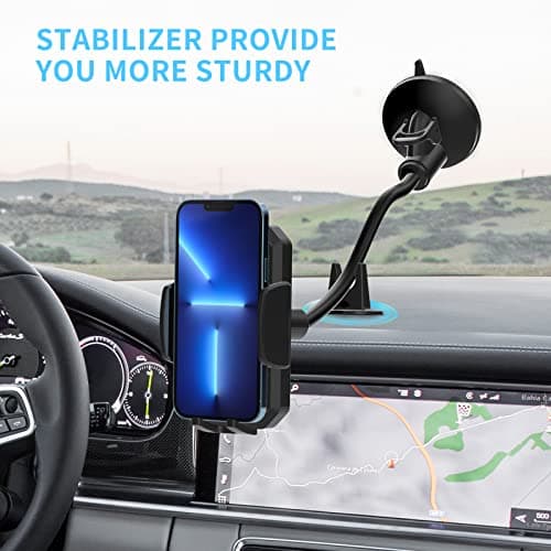 VEN-DENS Car Phone Holder for Windshield/Dashboard, Phone Mount for Truck — view 2