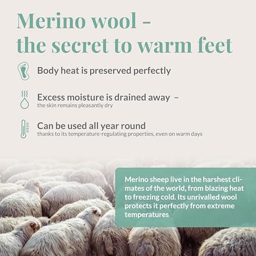Hey Nature Merino Wool Insoles, 2 Pairs, Thermal Shoe Inserts, Men & Women — view 4