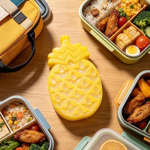 Cooler Ice Packs,Reusable Fruit Shape | Air Conditioning Fan Freezer Blocks - for Men Angler Fisherman Traveler Office Home Apartment Camping School Beach Road Trip Poolside — view 2