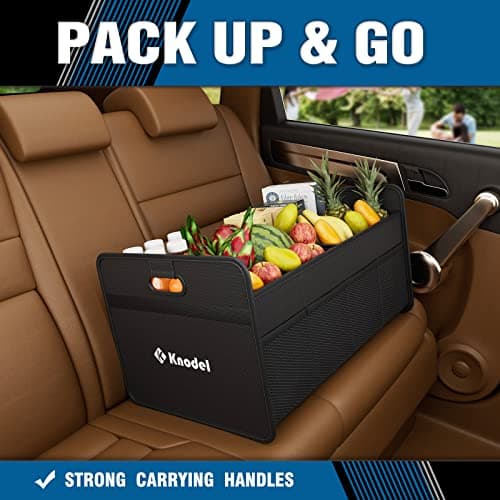 K KNODEL Car Boot Organiser, Foldable Car Boot Storage (Medium, Black) — view 5
