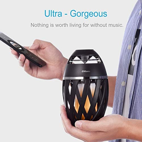 Outdoor Bluetooth Speaker, Gifts for Men Him Dad Women, Torch Outdoor Bluetooth Speaker, BT5.0 Stereo Speaker with HD Audio and Enhance Bass, Unique Christmas Birthdays Gifts for Men Him Father — view 3