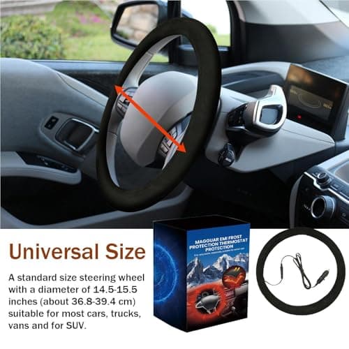 Steering Wheel Heater 12v Cordless Anti-Slip Protector — view 5