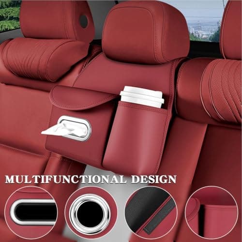 Car Seat Back Organizer Multifunctional Auto Headrest Storage — view 4