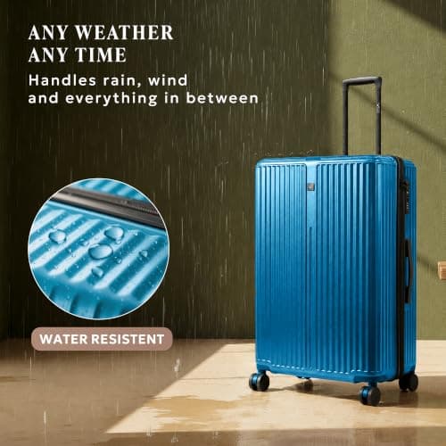 LUGG AirGlide 24 Inch Lightweight Travel Suitcase - Hard Shell Polycarbonate Protection, TSA Approved Lock, Scratch & Water Resistant, Smooth 360° Spinner Wheels & Detachable Interior (66x45.5x27cm) — view 5