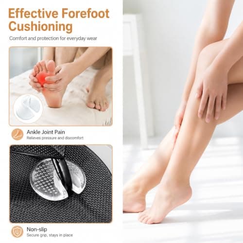 4 Pairs Silicone Toe Protectors for Flip Flops, Soft Flip Flop Gel Cushion Pads, Soft Gel Cushions Pad with Toe Guards, Anti-Slip Thong Sandal Accessories, Silicone Toes Protectors for Men and Women — view 4