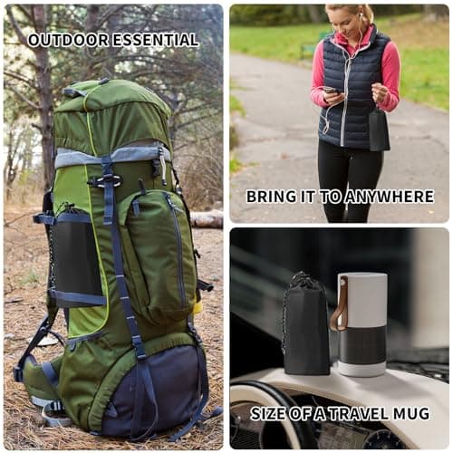 Houbobo Hooded Rain Poncho for Adults with Pocket, Waterproof Lightweight Raincoat Jacket for Men Women, Perfect for Outdoor Hiking Camping Emergency (Black) — view 4