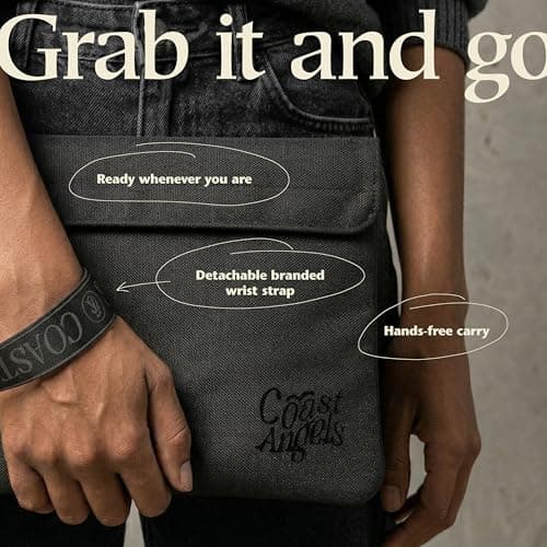 COAST ANGELS Large Carbon-Lined Bag — view 5