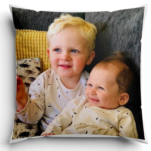 Hippowarehouse Personalised Cushion Any Image Personalized (VARIOUS OPTIONS AVAILABLE) | Pillow, Keepsake Cushion Cover, Infill, Valentine's & Christmas Gift