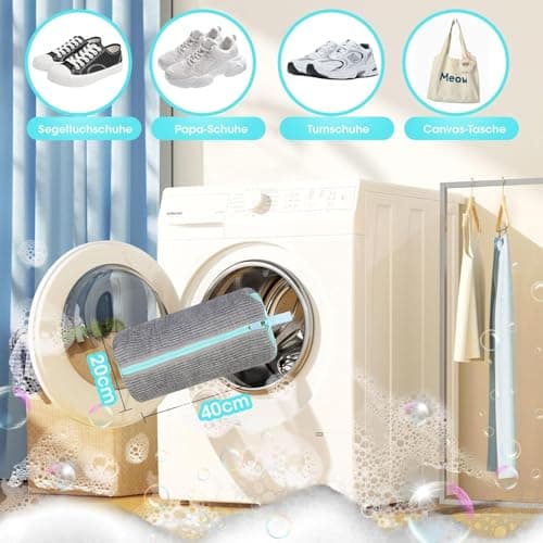 2Pcs Shoe Washing Bags for Machine-40x20cm Wash bag for Trainers-Grey — view 2