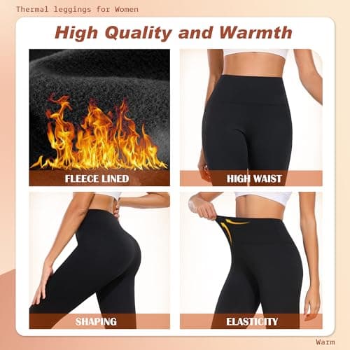 Thermal Leggings Women Fleece Lined Tights Yoga Pants Winter Warm Leggins — view 3
