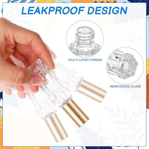 ViEinkaufen 10Pcs Travel Refillable Perfume Atomisers 10 ml Glass Bottles — view 3