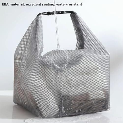 Large Capacity Waterproof Storage Bag For Swimming And Fitness, Separable Wet Dry Drawstring Pouch, Portable Lightweight Organizer For Travel, Gym, Beach, Outdoor(White Large) — view 6