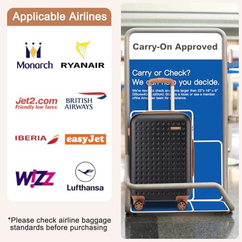 Kono Medium Suitcase, Lightweight Hard Shell Checked Luggage — view 2
