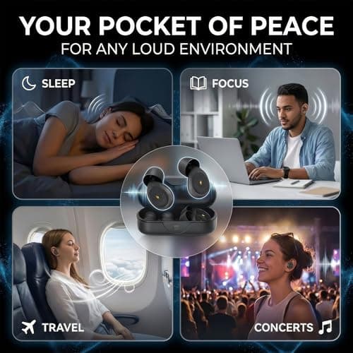 Reusable Ear Plugs for Sleep, 32dB Noise Reduction, Side Sleeper Comfort — view 6