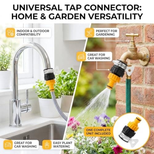 Universal Water Tap Hose Connector Adapter, 12-16mm Adjustable Leak-Proof Quick Connect Fitting for Garden Hose, Tool-Free Installation for Car Washing, Gardening, Outdoor Use — view 6
