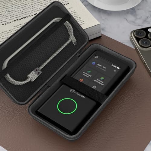GlocalMe Protective Travel Case for Numen Air 5G Portable WiFi Device, with Mesh Pocket for Cable or Others, Size: 174 * 89 * 36mm — view 2