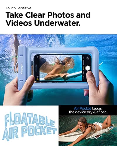 Spigen [2 PACK Floating Waterproof Floating Phone Case Up to 8.2" — view 4