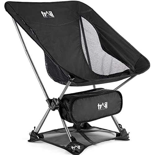 Trail Hawk Ultralight Camping Chair, Black