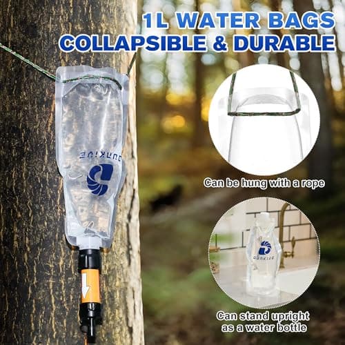 Dunkive 1L Collapsible Water Filter Bag and Coupling Kit — view 6